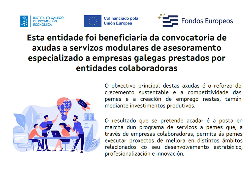 Panel subvención Xunta de Galicia en gallego